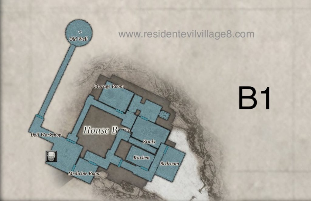 Map Of House Beneviento Resident Evil Village