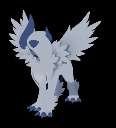 Mega Absol in its battle idle pose in Pokémon X and Y