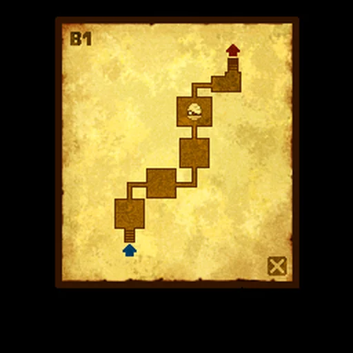 In-game map of Ruins B1