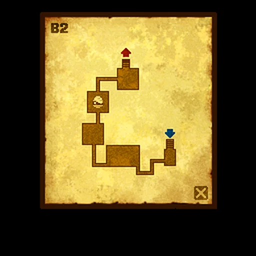 In-game map of Ruins B2