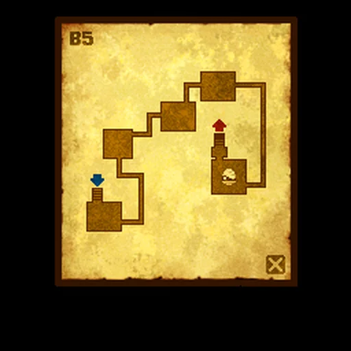 In-game map of Ruins B5