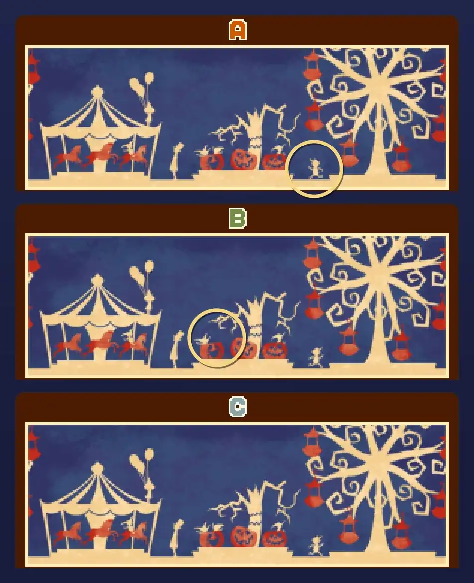 The poster details used to distinguish the choices.