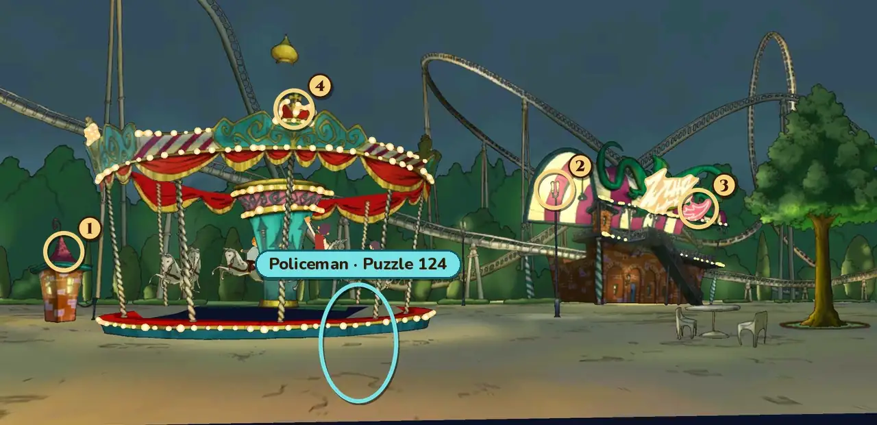 The policeman at the Carousel.