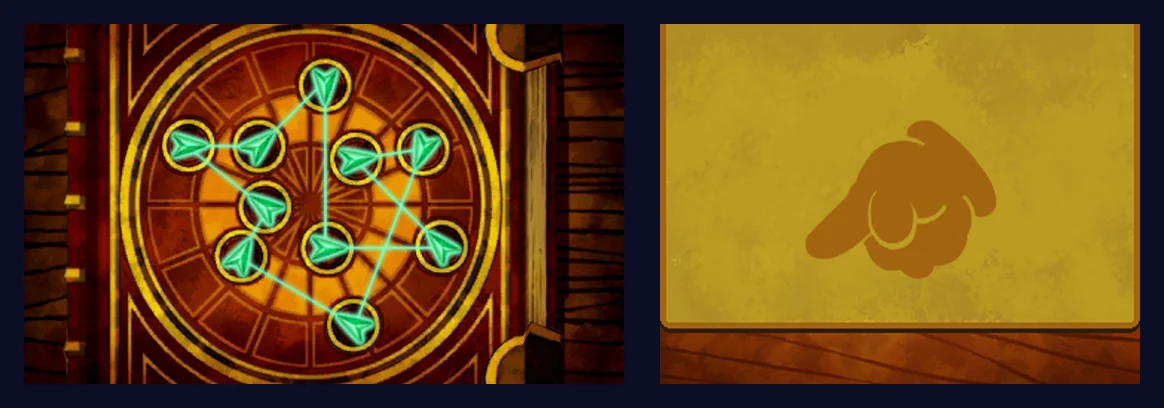 The top-left jewel turned to point right.