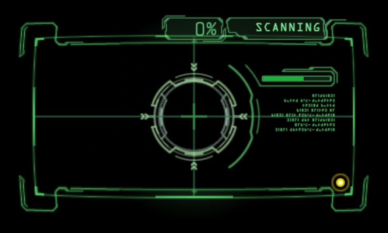 Genesis scanner screen in Resident Evil Revelations (3DS)