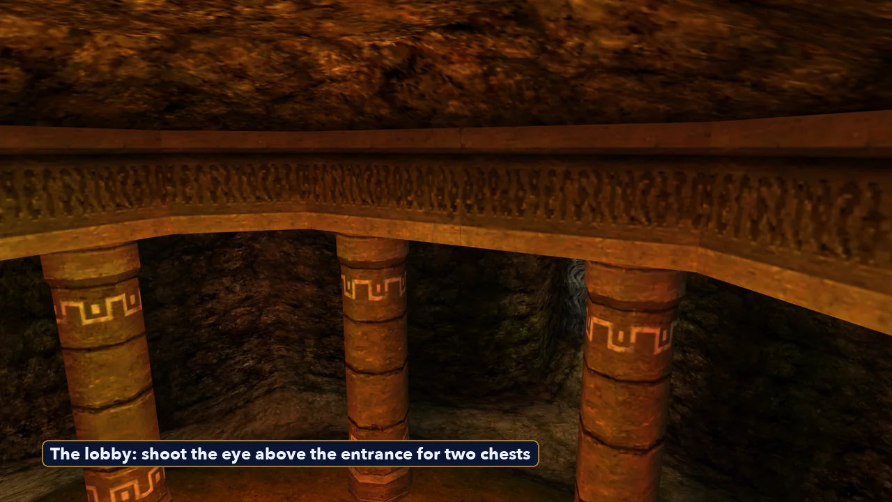 The lobby of the Gerudo Training Ground in Ocarina of Time 3D