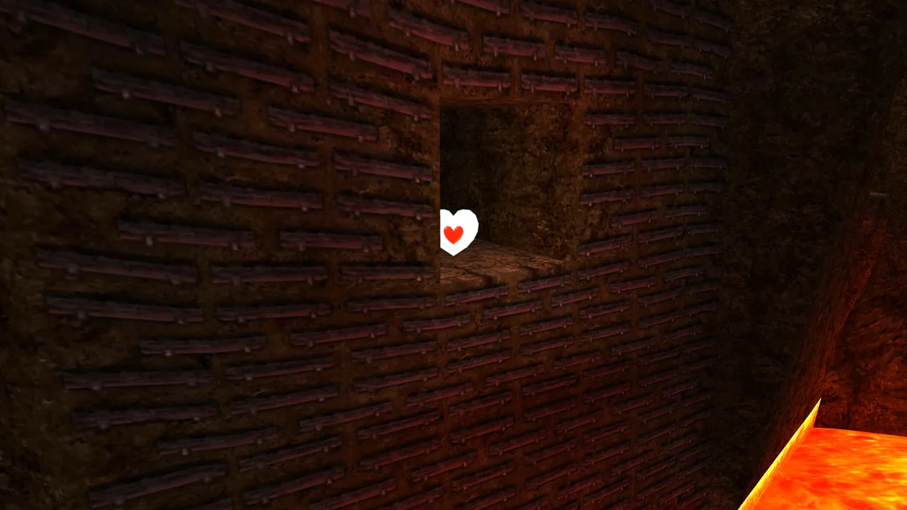 Death Mountain Crater wall alcove with a Piece of Heart, Ocarina of Time 3D