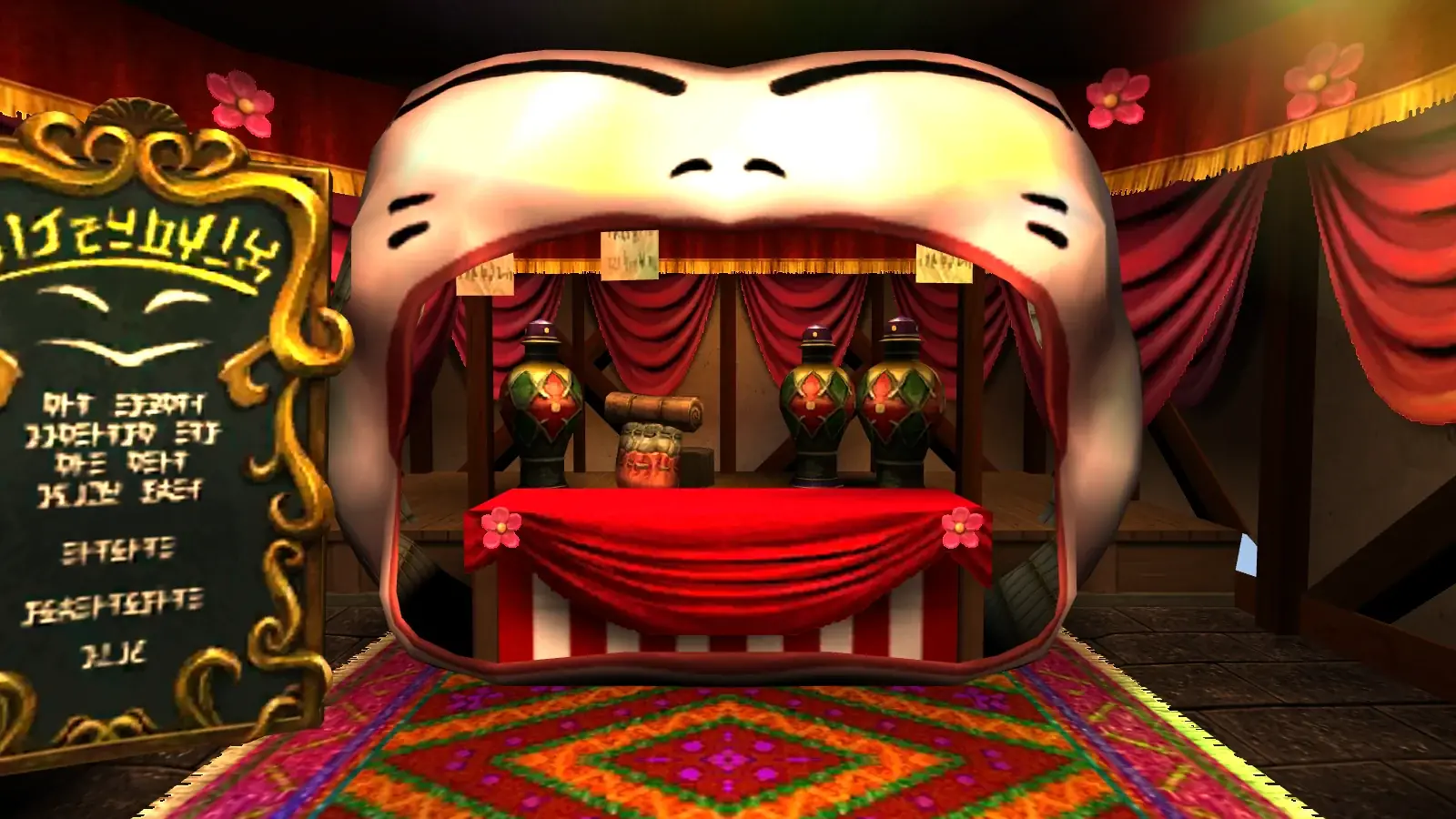 Inside the Happy Mask Shop in Castle Town Market