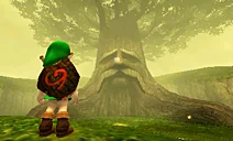 The Great Deku Tree, a cutscene still from the game