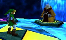 Adult Link meets Rauru in the Chamber of Sages
