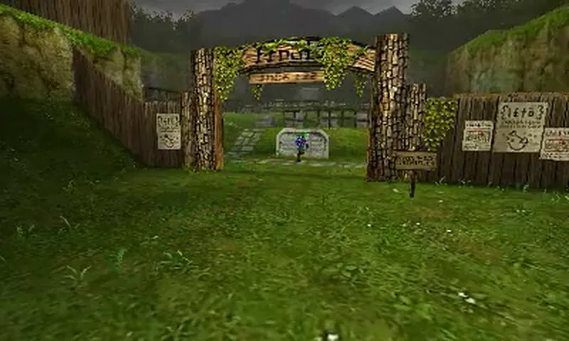 Kakariko Graveyard in Ocarina of Time 3D