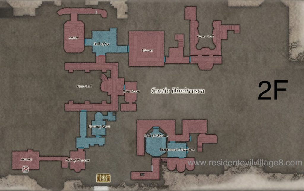 castle resident evil 4 map