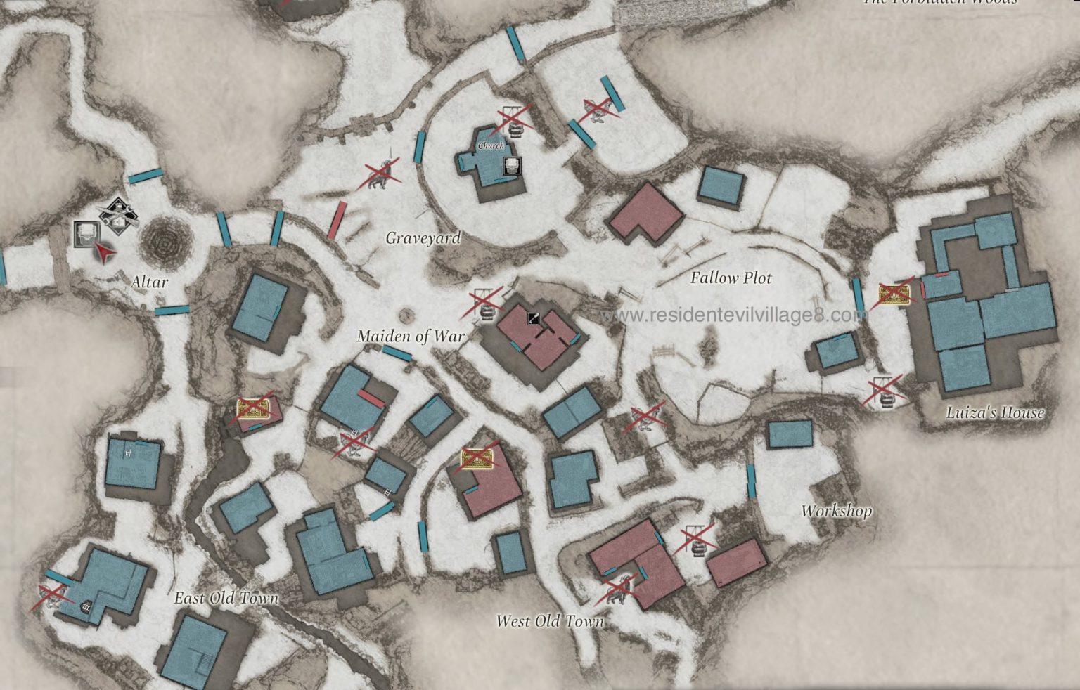 treasure map village resident evil 4